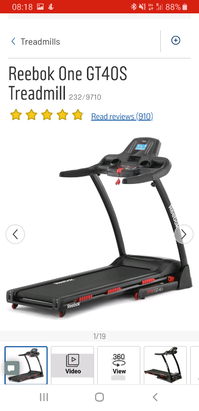 sports direct reebok treadmill